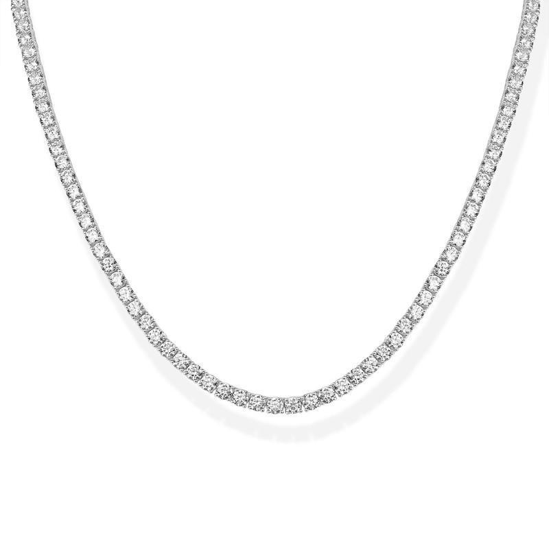 [ICE HUE]14K Gold Vacuum Plated Copper with 5A+ Sri Lanka Zircon Simulated Diamond Tennis Necklace Miami Italy Mexico & Micro Inspired for Women & Men Luxury Jewelry,Daily Wear,Casual Fashion,Gift Idea,,Classic,Hip Hop,Simple,Sporty Style