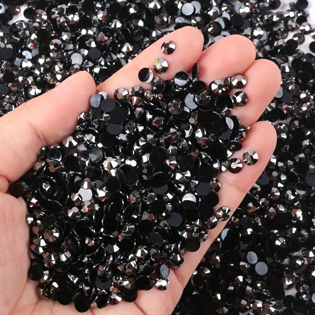 4000pcs 3mm Flat Bottom Jelly Resin Rhinestones, Bling Rhinestone Decoration, Sparkling Patches for Mugs, Bottles, Glasses, Costumes, Mobile Phone Cases, Manicure Decorations, Nail Art Accessories, Nail Art Supplies