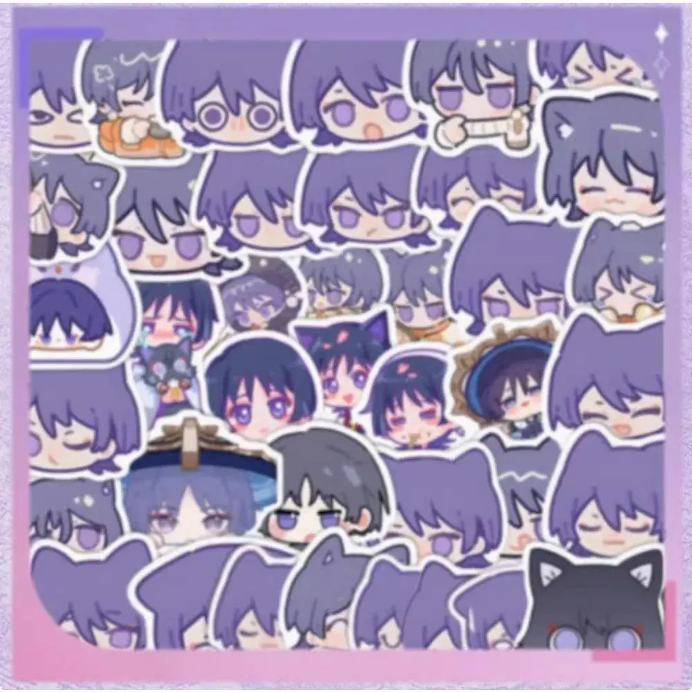 10/90Pcs Anime Game Graffiti Stickers Cartoon Character Scaramouche Decals Laptop Suitcase Scrapbooking Decoration Fans Gift Toy