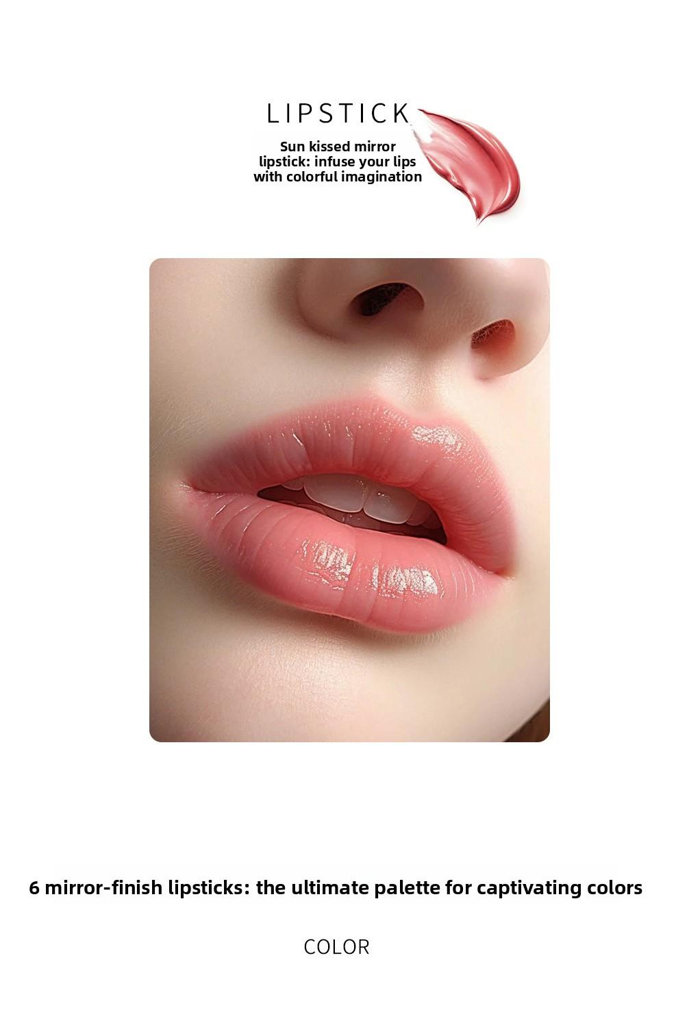 armosu Mirror Water Gloss Lipstick Non-Fading Matte Velvet Long-Lasting Natural Brightening Matte Moisturizing Lipstick In Stock