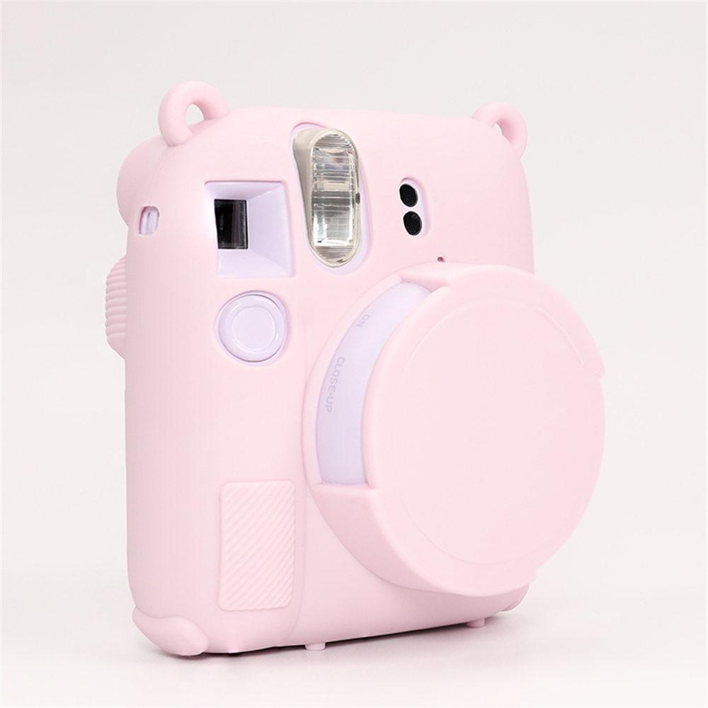 Soft Silicone Camera Bag Case For Fujifilm Film Instax Mini 12 mini 12 Body Cover Skin With Lens Cap