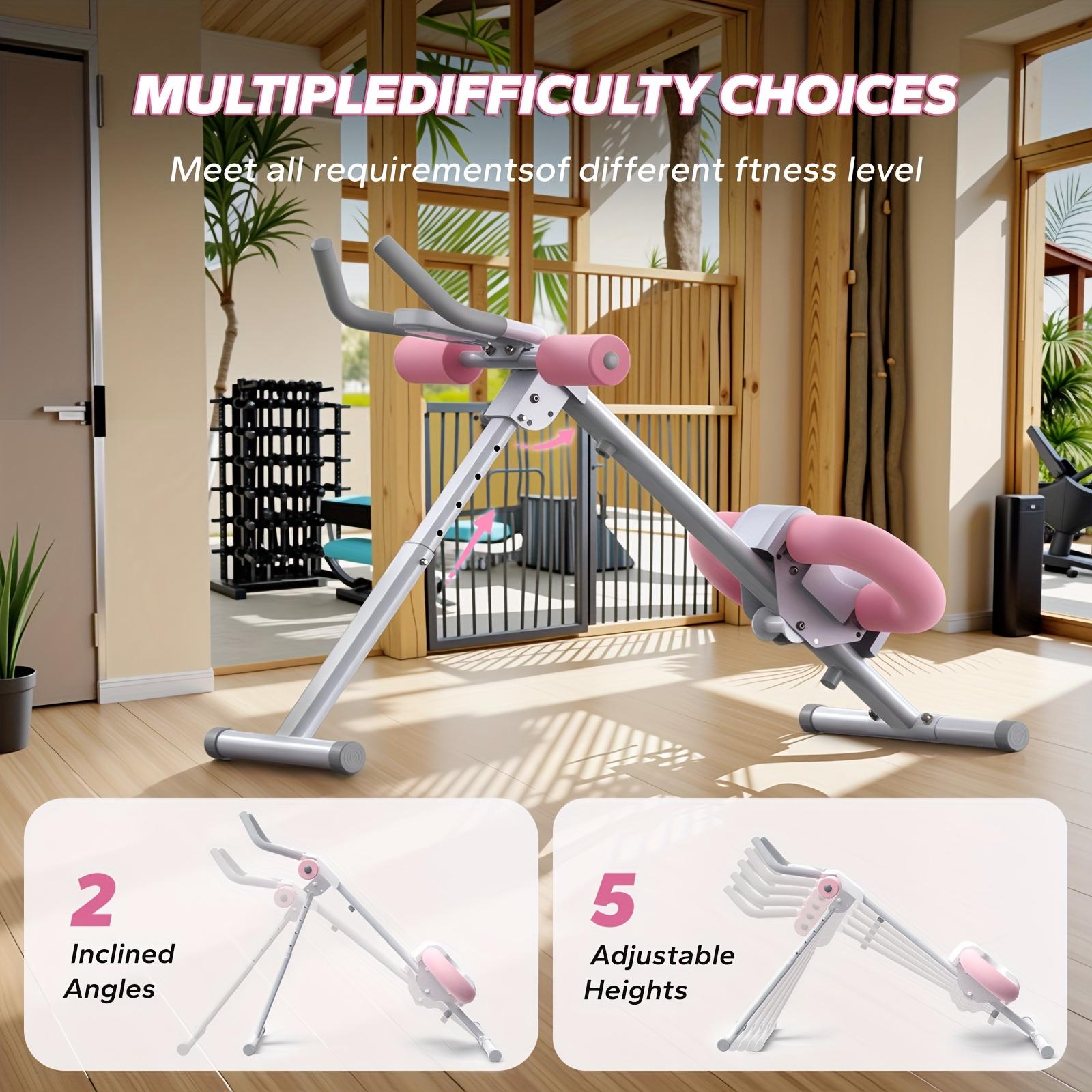 Adjustable Abdominal Training Machine, with LCD Monitor, Foldable Abdominal Exercise Machine, Suitable for Abs, Arms, Legs, Glutes Shaper,  Suitable for Home Gym, Sports Equipment, Outdoor Fun