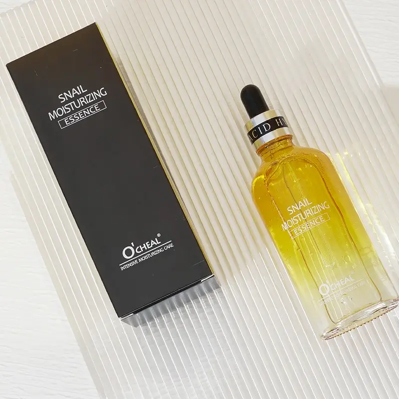 Snail Essence Serum, Hydrating & Nourishing Face Care, Deep Moisturizing, Tightening, Improves Rough Dry Dark Skin, Unisex Daily Skincare