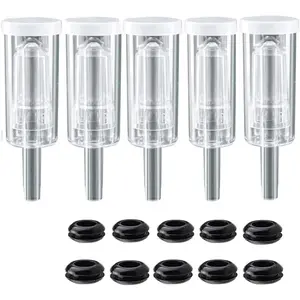 5ct. 3 Piece Airlocks with 10 Grommets,Brewing Airlock Kit,Airlocks for Fermenting Air Lock Ferment for Beer Wine Making
