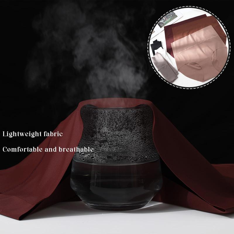 LEVAO Women's High Waist Seamless Underwear No Show Breathable Panties Full Coverage Invisible Brief, Comfortable Daily Panties 6/12 Pack S-XXL