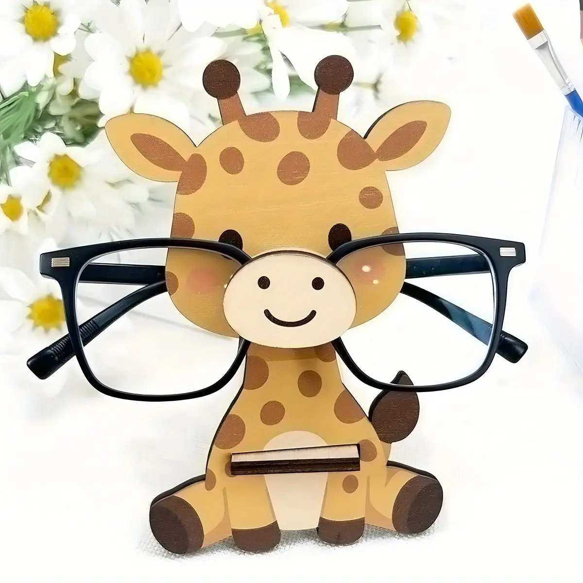 Giraffe Shape Glasses Jewelry Stand, Glasses Holder, Cute Animal Design, Suitable for Fashion Glasses, Necklaces, Home Office Desk Organizer, Unisex Gift