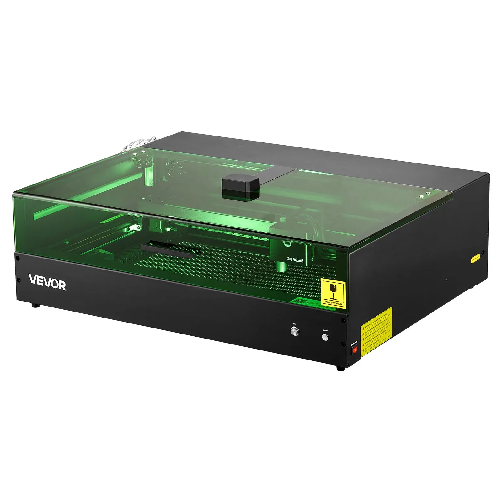 20W Class 1 Laser Engraver & Cutter Machine with Enclosed Camera, Enclosure, 36000 mm/min Speed, 19.7x12.6 in Working Area for Wood, Leather, Glass Home Decor Supplies