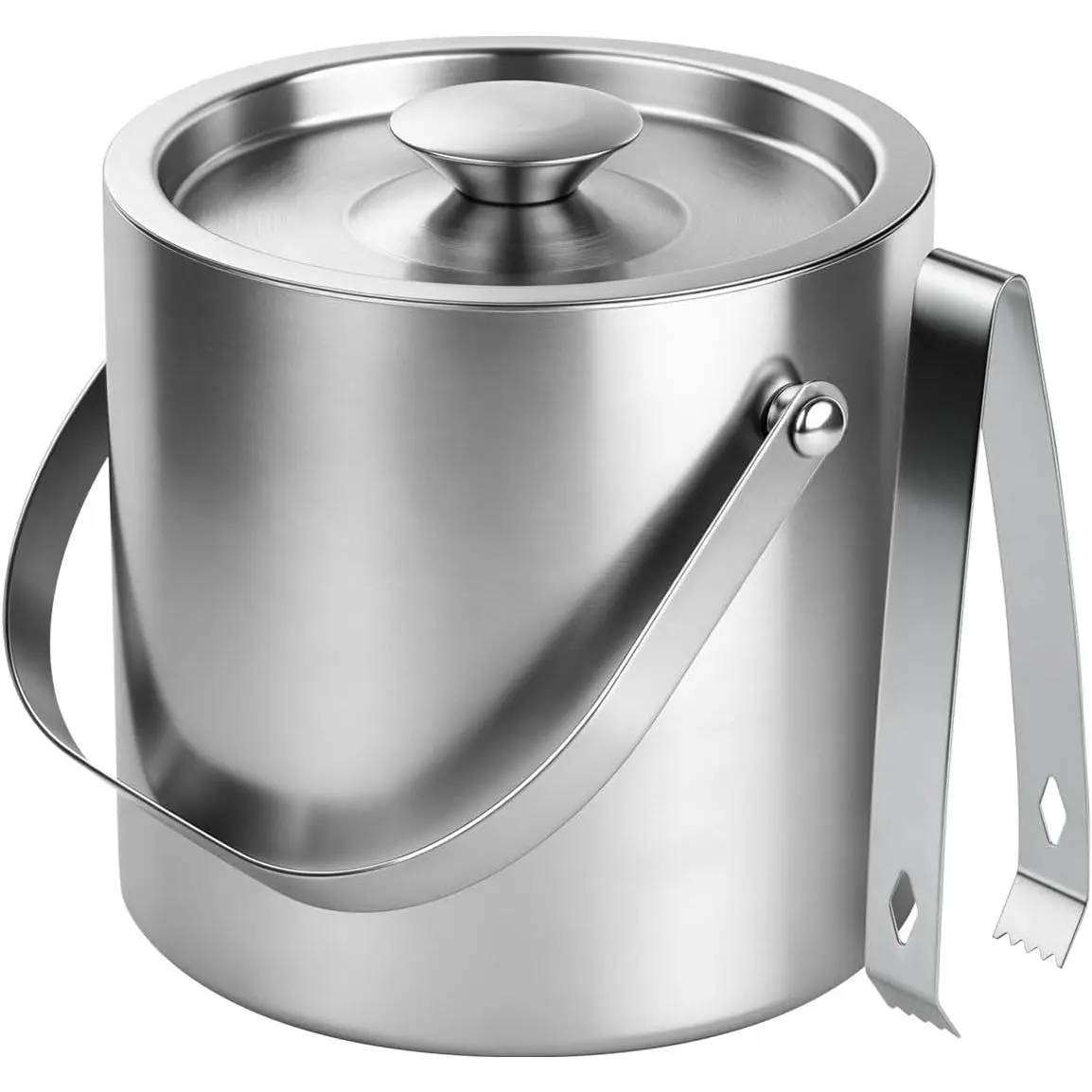 Home Bar & Party Drinks Chilling Gifts for Dad |   3L Double-Wall Insulated Stainless Steel Ice Bucket With Lid & Ice Tongs |   Large Cooler Holder for Champagne, Wine, Cocktails & Freezer Storage Bar Accessories