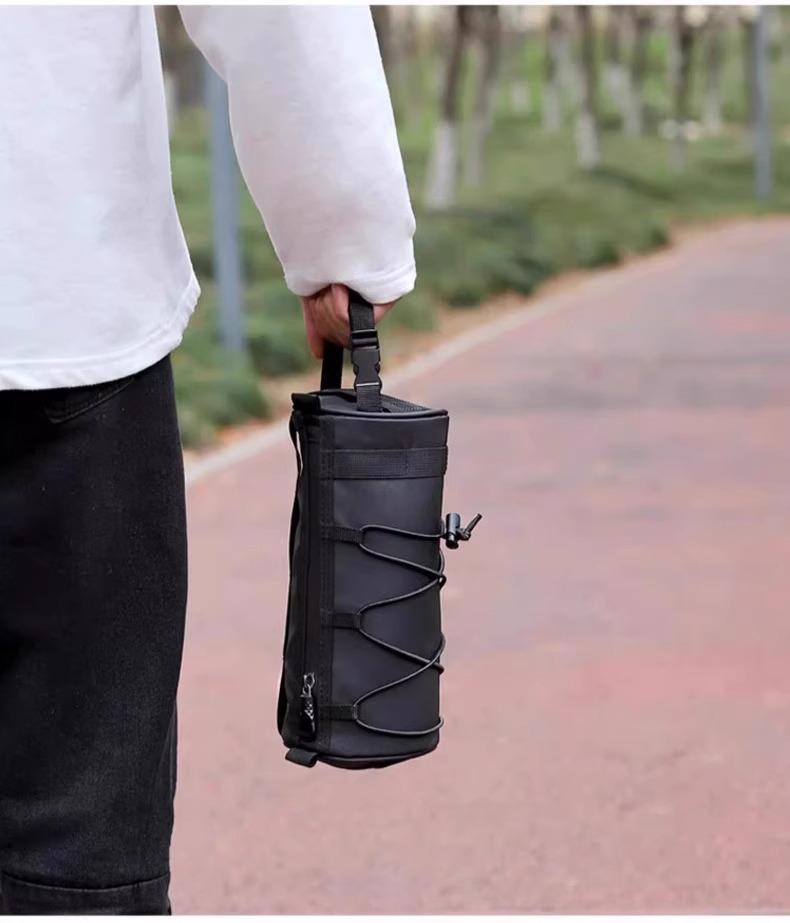 Nylon Fabric Road Bike Bag 2.5L Waterproof Multifunctional Cycling Bag in Purple Black Green Pink 23.5x11cm