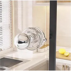 Powerful Transparent Suction Cup Handle for Glass Mirror Door Refrigerator Drawer Bathroom Wall Bathtub Shower Kitchen Drawer Cabinet Armrest Knob