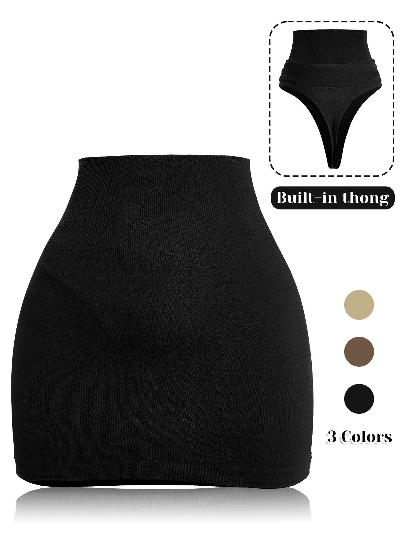 Women's Seamless Waist-Centric Bodycon Skirt, Underwear, High Elastic Comfort, Dual-Layered Compression, Anti-Slip Design, All-Season Wear