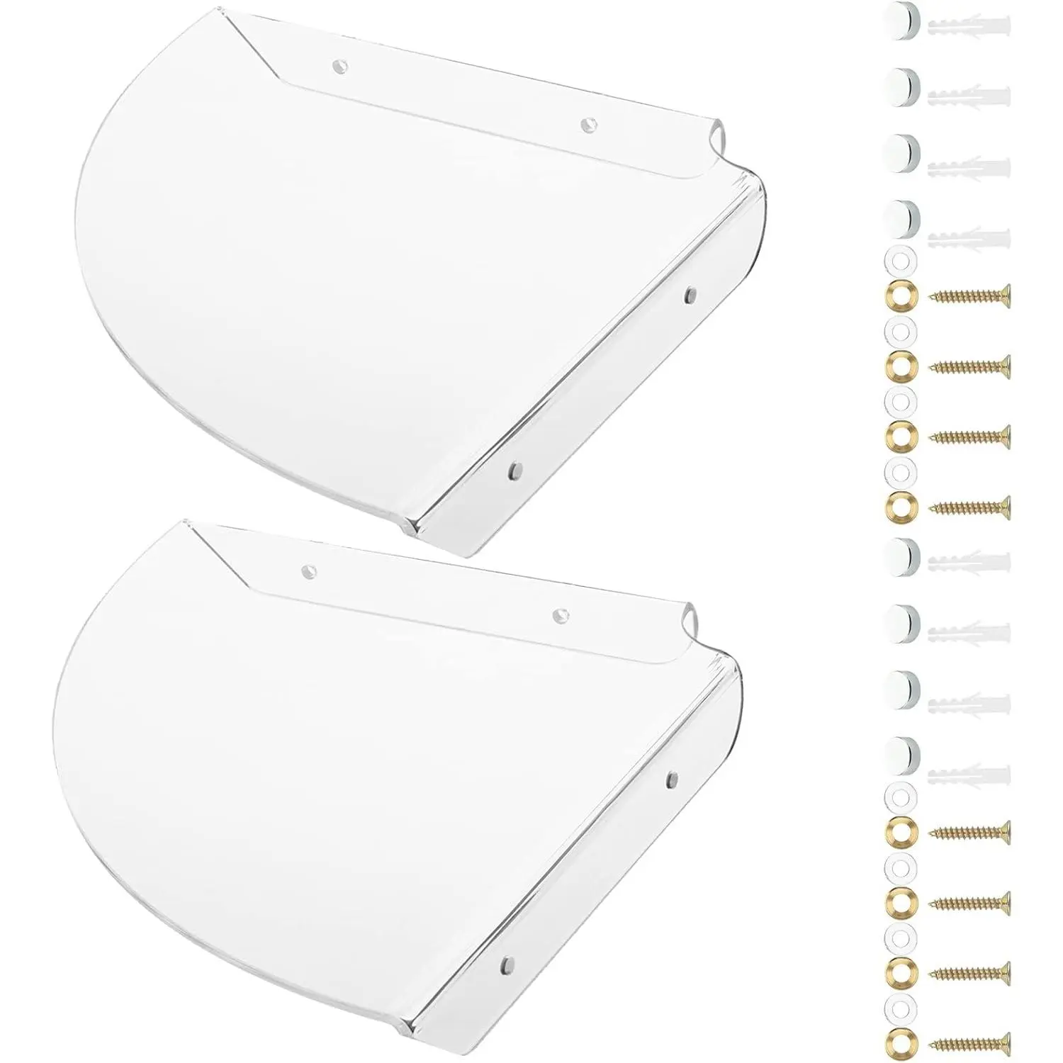 Transparent Clear (2 Pcs)