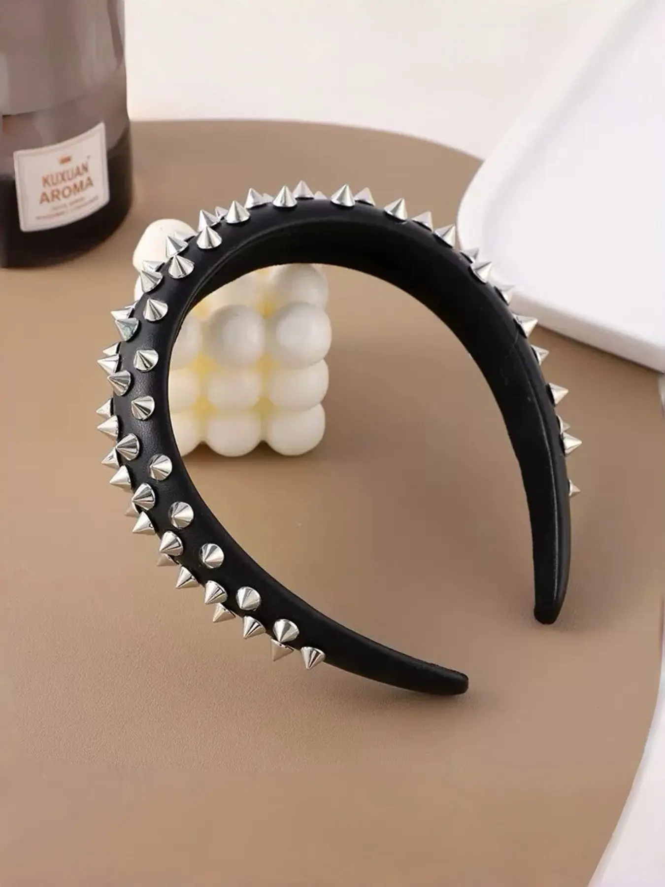 Punk Rivet Hairband, Millennium Babe Style Accessory, Secure Fit Even with Thick Hair, Y2K Hairband, Trendy Girl Accessories, Fashion Headbands