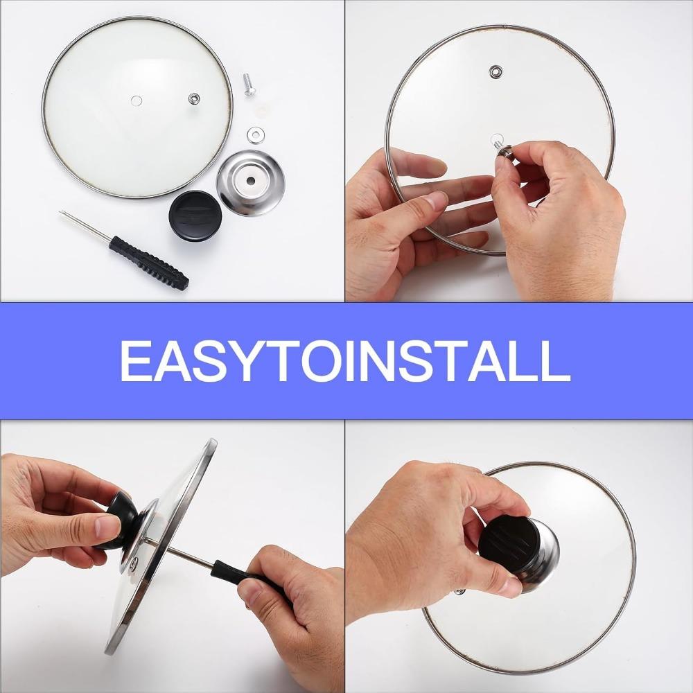 Pot Lid Knobs, 10 Pieces Replacement Pot Lid Top Knobs, Kitchen Cookware Lid Replacement Knobs, Universal Pot Lid Grip, Pot Lid Knob Handle, Suitable For Casserole,Glass Pot Lid Knobs Pot Lid Knobs, 10 Pieces Replacement Pot Lid Top Knobs, Kitchen Cookware Lid Replacement Knobs, Universal Pot Lid Grip, Pot Lid Knob Handle, Suitable For Casserole,Glass Pot Lid Knobs