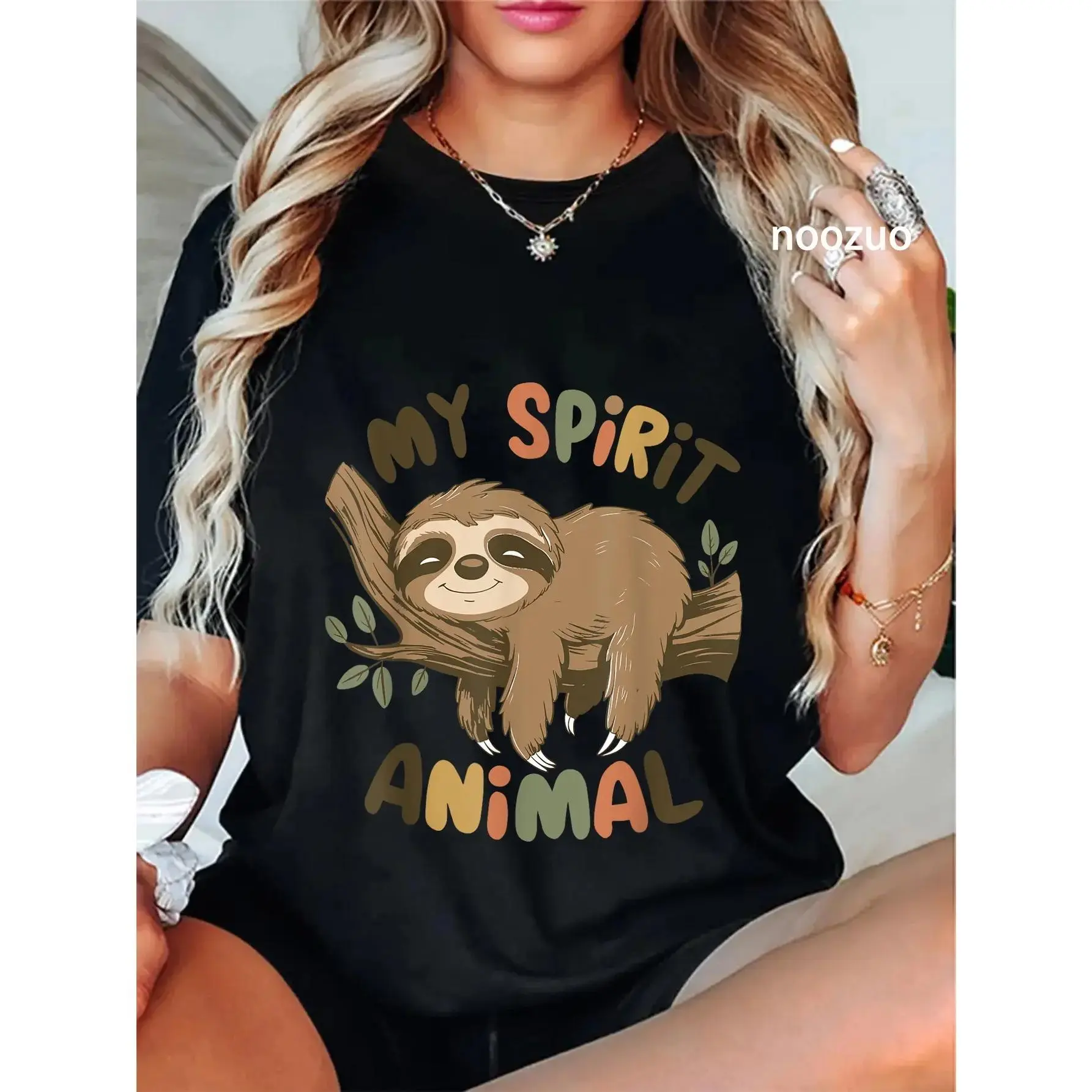 Unisex Sloth My Spirit Animal Graphic Funny Sloth Funny Sarcastic T-Shirt