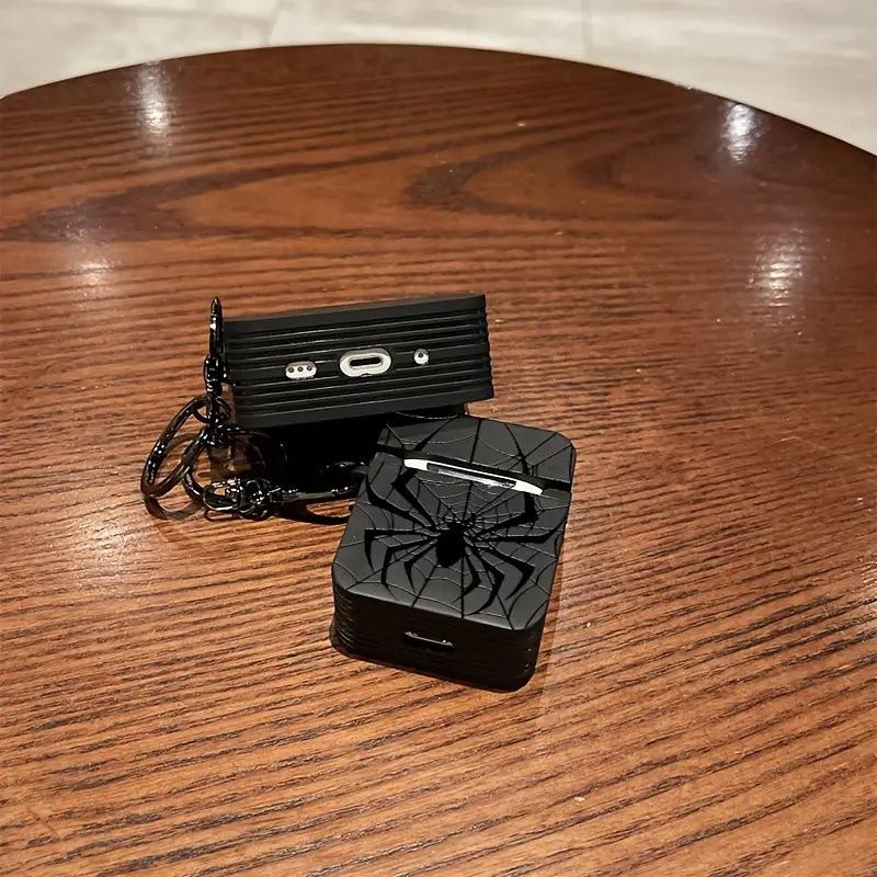 Spider Pattern Square Earbud Case Shockproof Protective Cover Compatible with Wireless Earbuds 1/2/3/4 Pro Pro 2