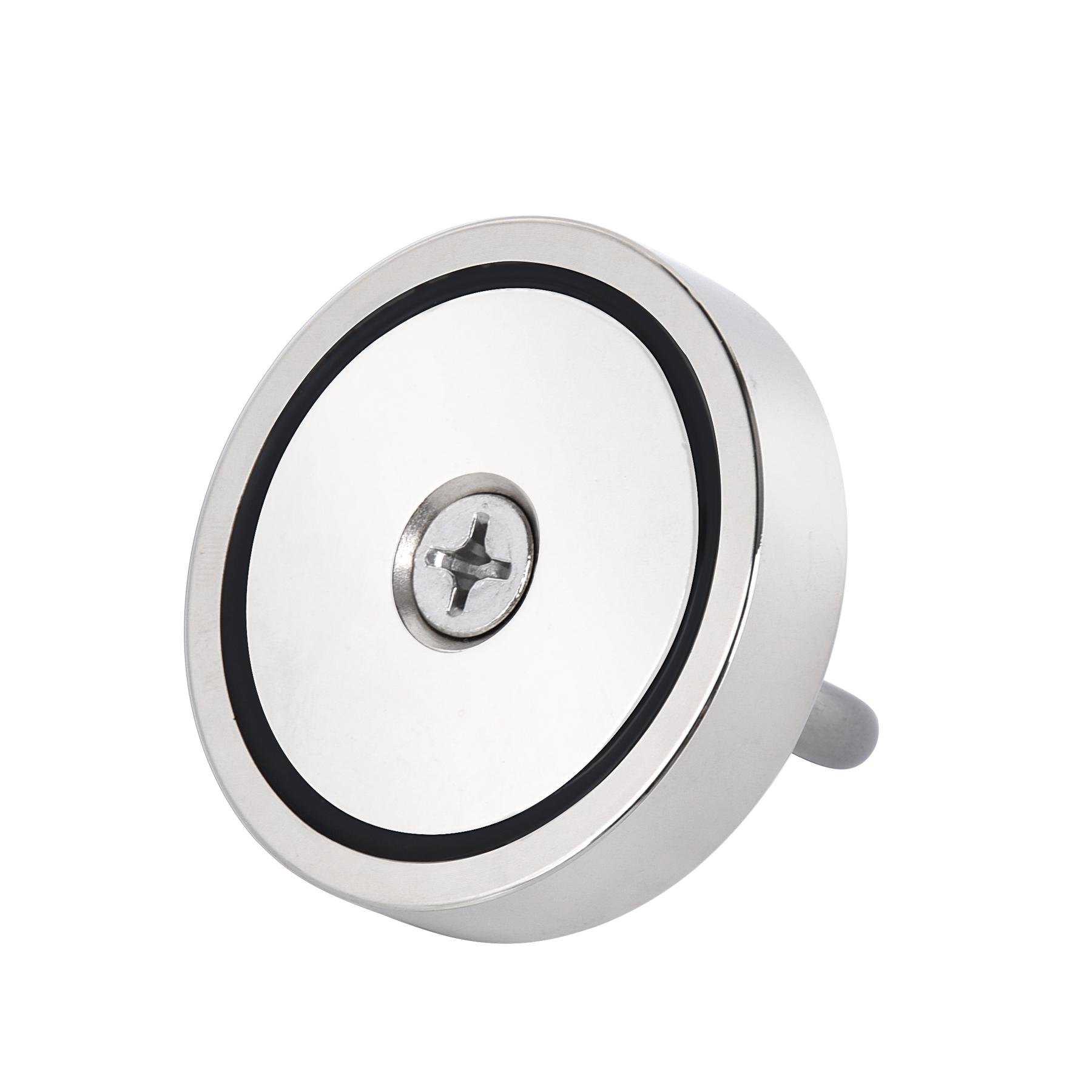 Fishing Magnet, 350 LBS Pulling Force Heavy Duty  Rare Earth Magnet,  for Retrieving in River, Tag, Lifting and Pick up Magnetic Metal Magnetic Attachment