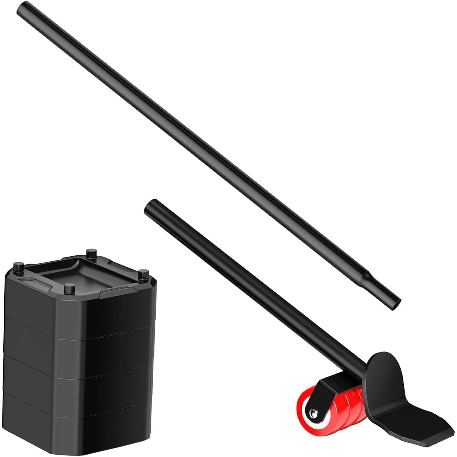 Heavy Furniture Lifter Tool Set with 4 Raise Blocks,Red | Heavy Duty Furniture Lifter Tool for Moving Sofas, Refrigerator & Appliances . 800 Lbs Load Capacity.
