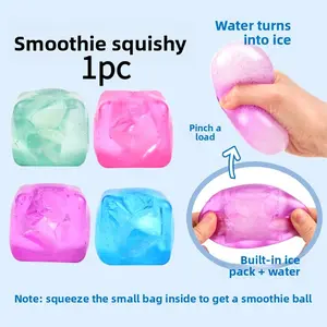 A cube with a slushy texture and crisp ASMR sound effects a moldable, "crunchy" stress-relief toy. Featuring a slow rebound design and accompanied by a satisfyingly crisp sound, this is the ultimate stress-relieving gadget and fingertip toy.