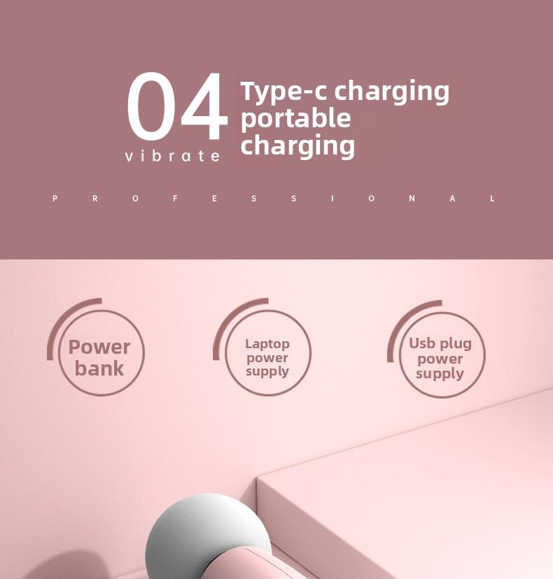 Mini fascia gun muscle massager, massage stick, vibration massage fascia device, mini fascia instrument