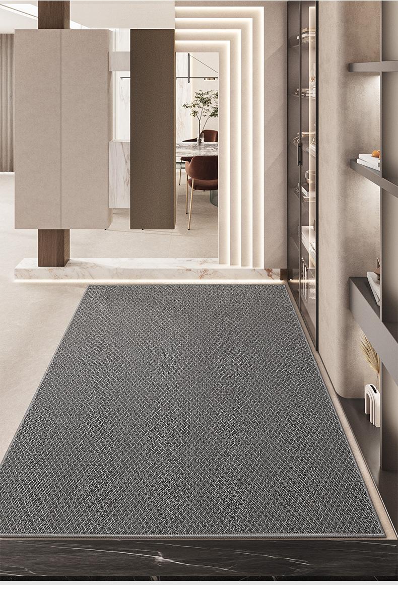 Simple Polyester Entry Doormat, Dust & Sand Scraper, Easy to Clean, Non-Slip Rubber Backed Floor Mat for Entrance