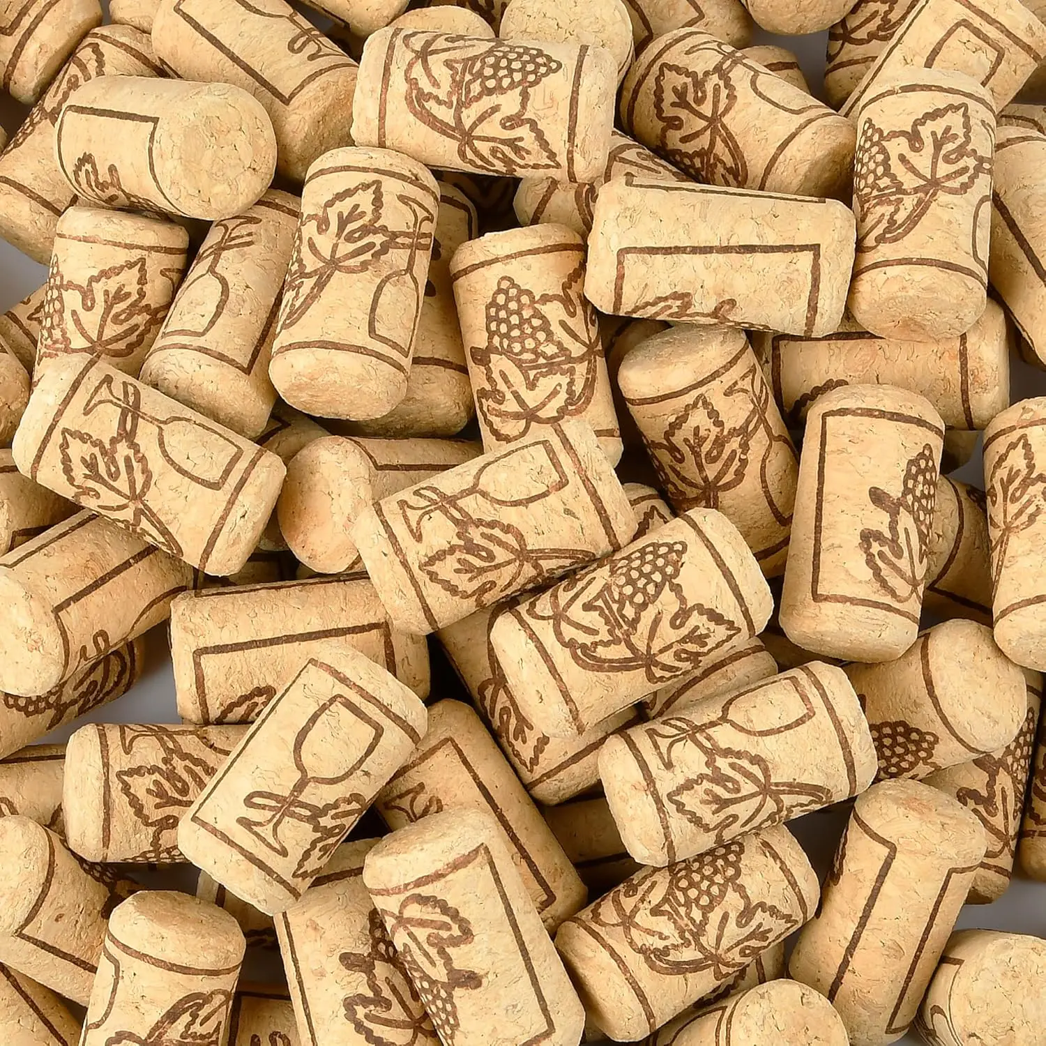 200 Pack Straight Wine Corks, #8 Natural Corks For Crafts, 7/8" x 1 3/4" Soft Wood Cork Stoppers, Wine Bottle Stoppers For Crafting Decor, DIY Arts