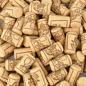 200 Pack Straight Wine Corks, #8 Natural Corks For Crafts, 7/8" x 1 3/4" Soft Wood Cork Stoppers, Wine Bottle Stoppers For Crafting Decor, DIY Arts