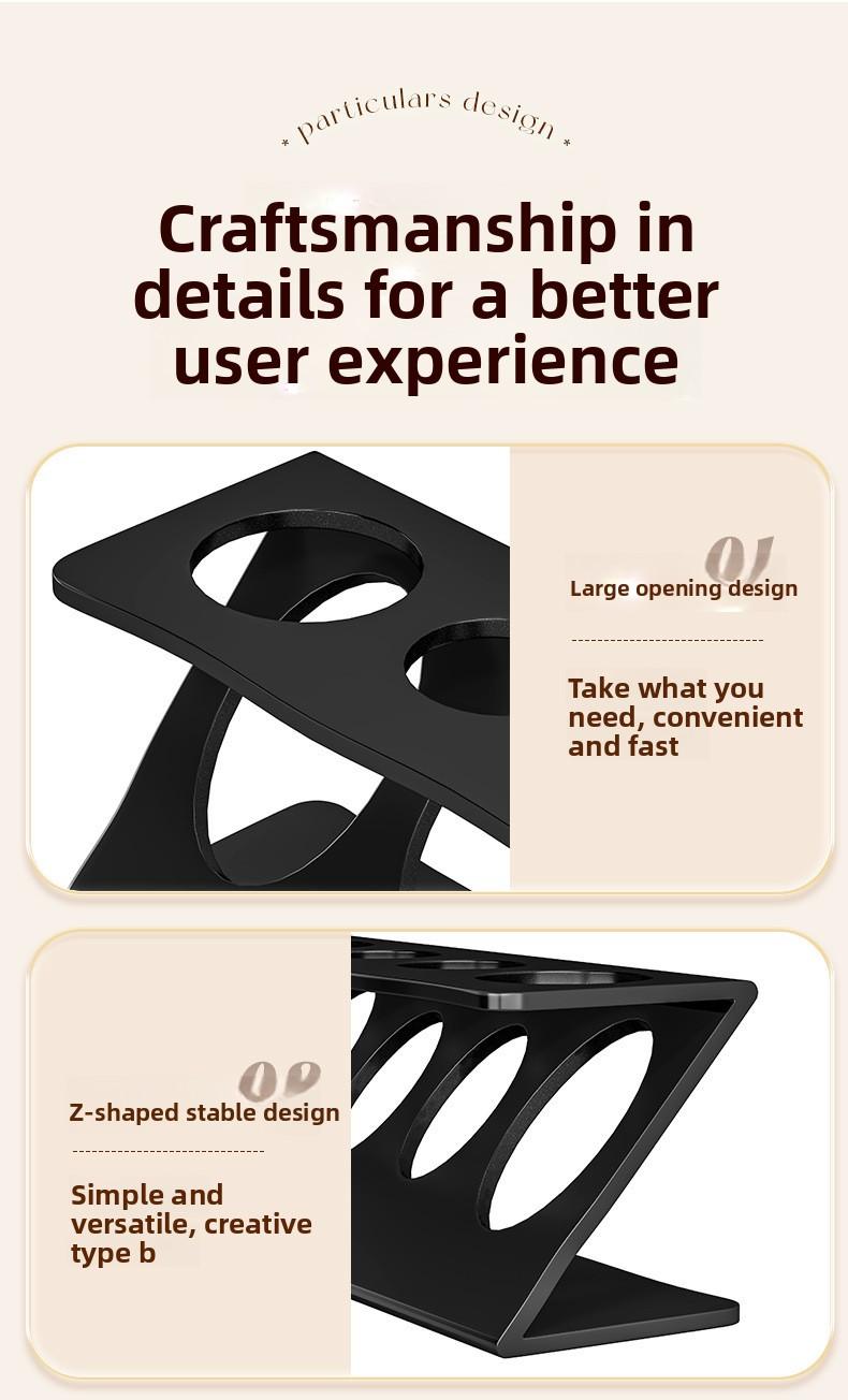 4-Slot Electric Toothbrush Holder, Modern Bathroom Countertop Organizer, Toothpaste Stand Storage Rack