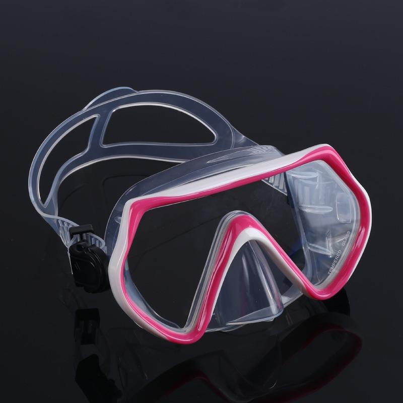 Swimming diving goggles, nose protection, integrated silicone mask, scuba deep water snorkeling equipment, diving mask     stealth snorkel