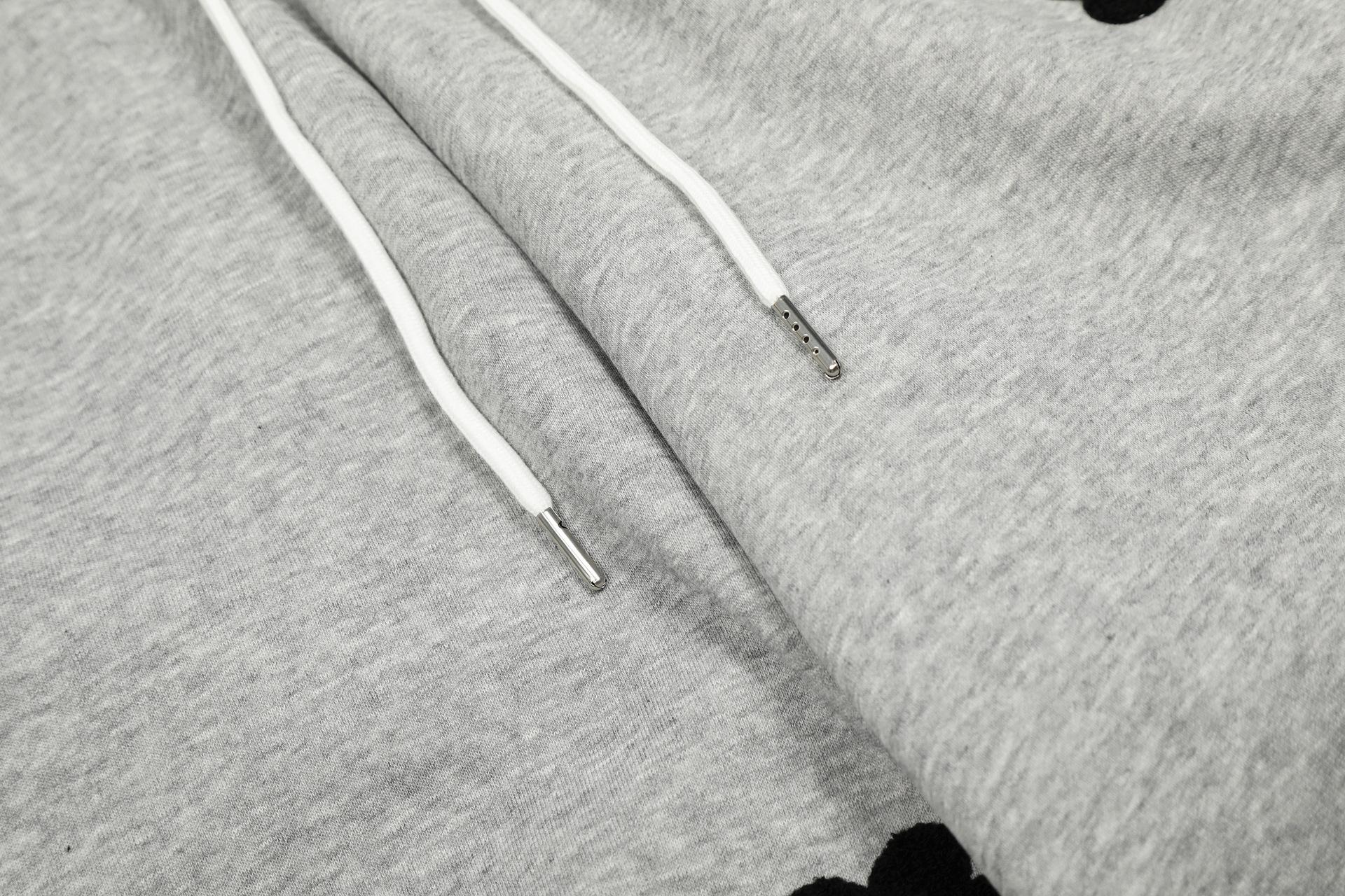 2026 Spring Collection Sweet and Cool Style Floral Embroidery Drawstring Loose Slimming Casual Sports Pants Wide-Leg Sweatpants for Women Menswear Trouser