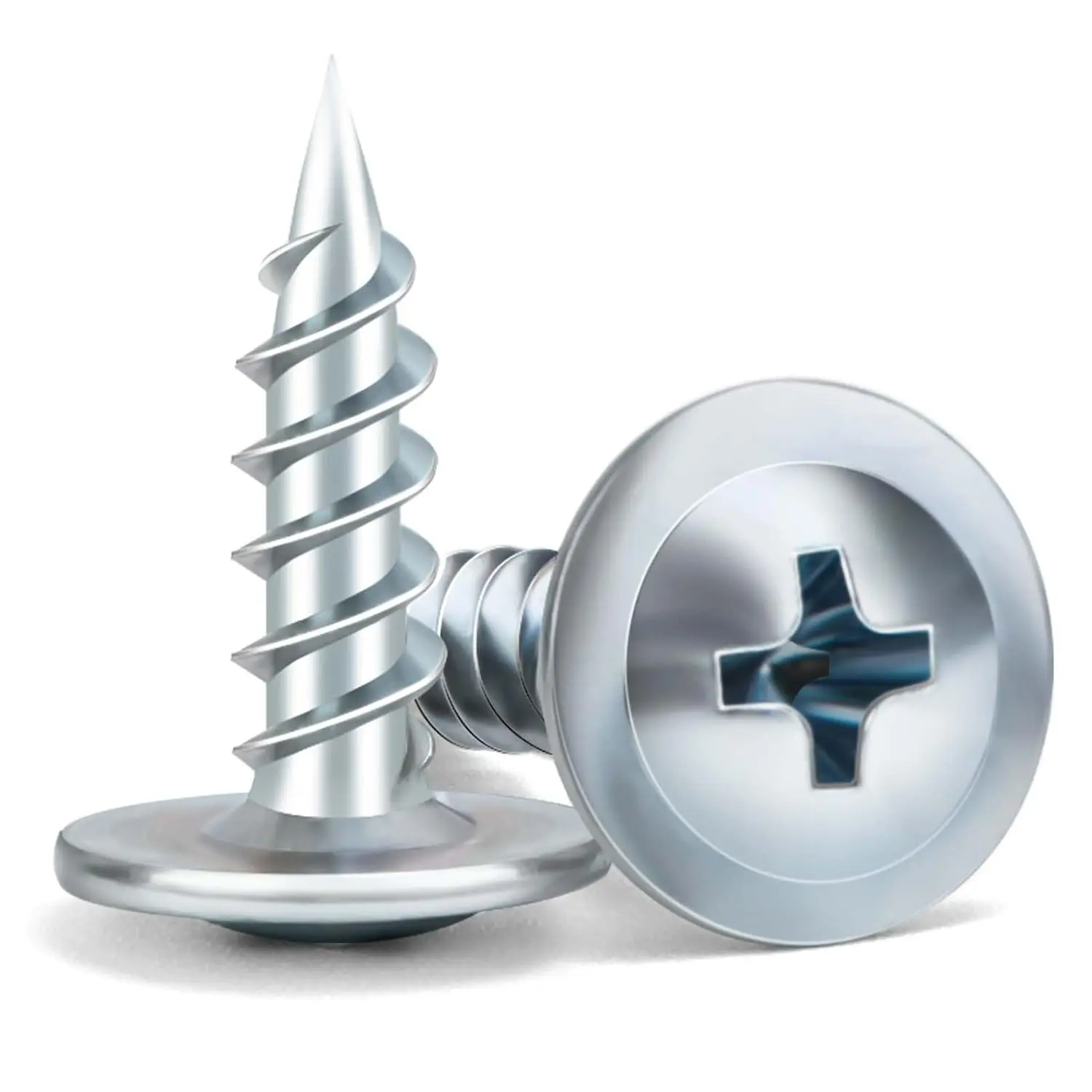 Screws 1/2 Inch, 160 count   Truss  Phillips   Screws, Self Tapping Zinc Plated   Truss   Screw  in Indoor Furniture, Woodworking (#8 x 1/2")