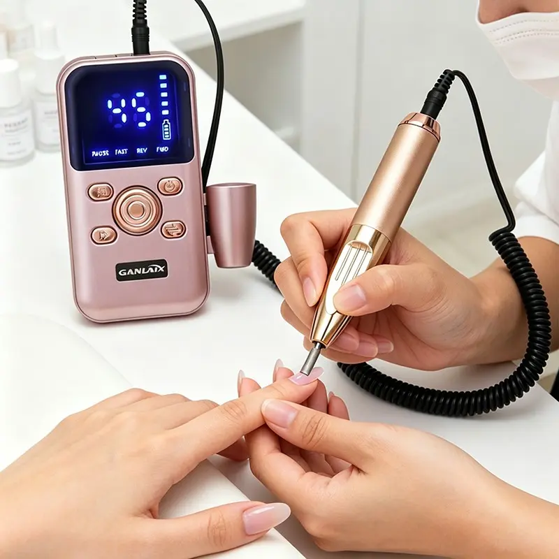New USB Charging Electric Nail File Set, Adjustable Multi-Stage, Portable Nail Polisher & Foot Care Tool, Professional Manicure Kit