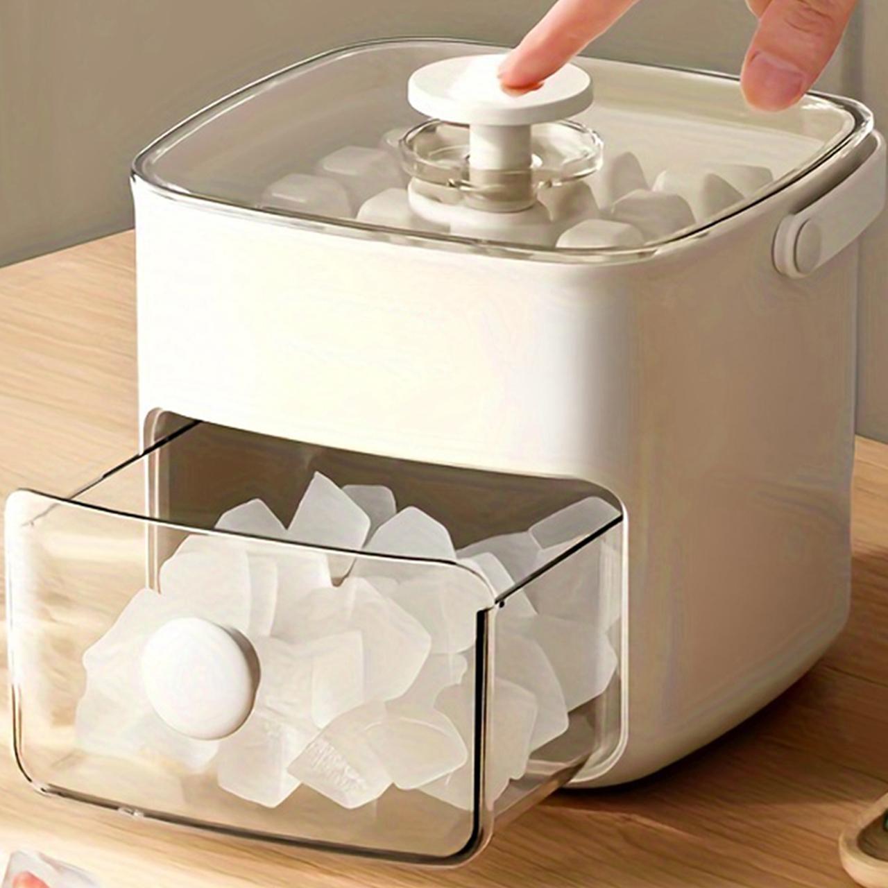 Ice Cube Maker, 48-grid Double Layer Ice Cube Mold with Large Capacity Storage, Household Ice Making Tool for Home Kitchen