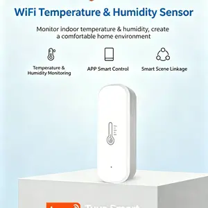 Graffiti WiFi Smart Humidity Meter, Wireless Remote APP Monitoring, High Precision Digital Sensor, Indoor Temperature Humidity Monitor