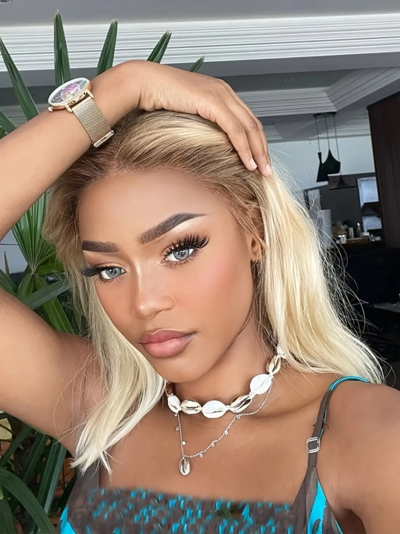 13x4 Transparent Ombre Blonde Bob Lace Front Wigs, Human Hair for Women, Pre-Plucked Straight Wig, Natural Look, Easy Wear