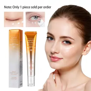Anti-Wrinkle Rollerball Eye Cream, Eye Repair Cream, Hydrating Eye Cream, Moisturizing Glycerine & Hyaluronic Acid, Fine Texture, Suitable for All Skin Types, Men & Women, Eye Care Routine
