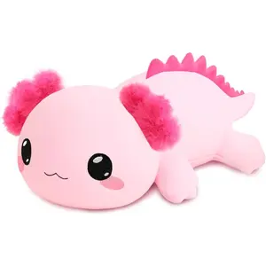 Weighted Axolotl Stuffed Animal Plush Toy with Weighted Beads, Cute Soft Stuffed Plush Pillow Ideal Gift for Adults Kids Boys Girls