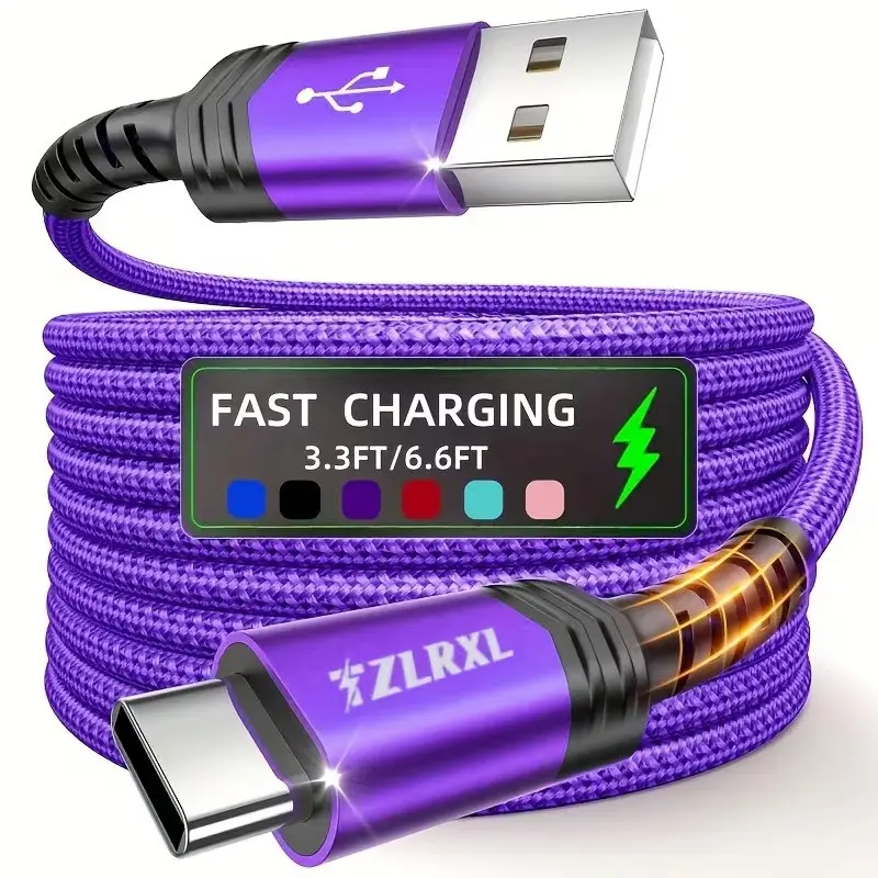 Fast Charging USB to Type-C Data Cable, High-Speed Data Sync, Compatible with iPhone 15/16, Macbook Air/pro, iPad, Samsung, Xiaomi, Other Devices