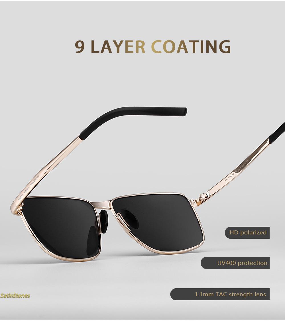 2026 New Men's Polarized UV Protection Sunglasses Square Sunglasses
