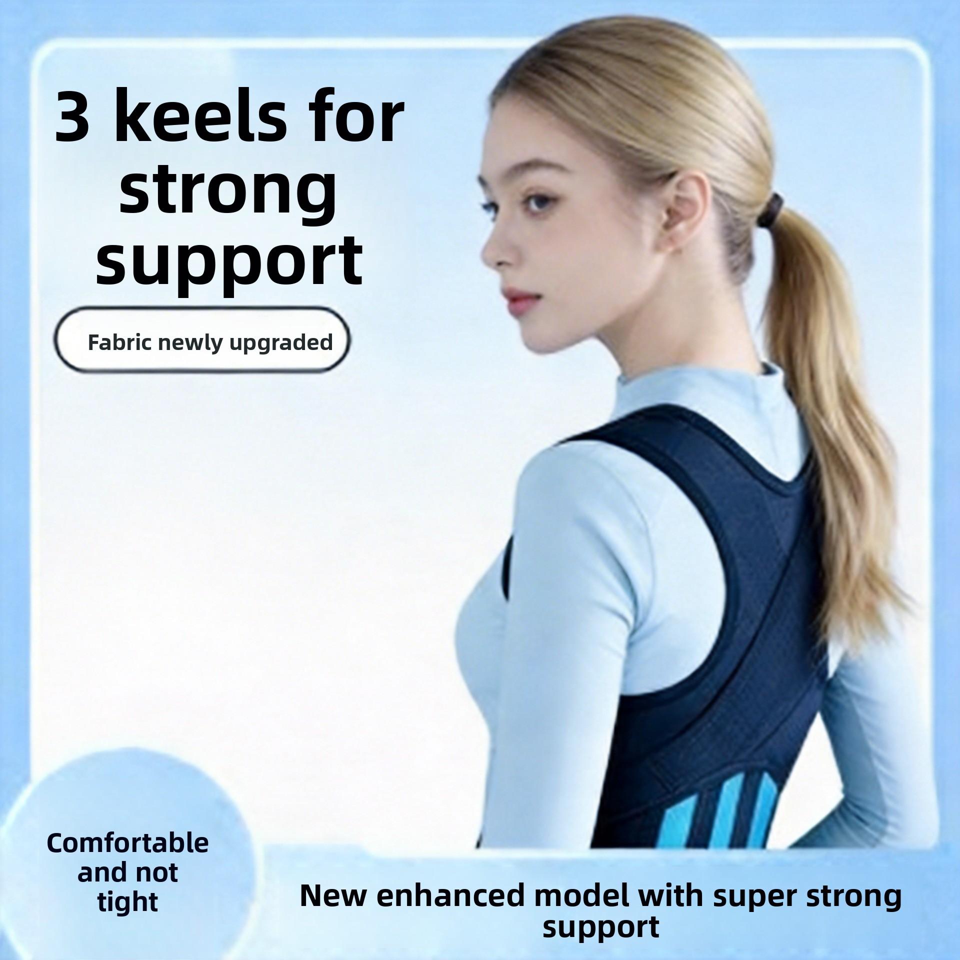 Hunchback Correction Artifact Invisible Sitting Position Traceless Position Strap Open Shoulder Strap Adult Correction Strap Three Support Back Best Posture sets gym Trainer Kegel Band Resistance LED