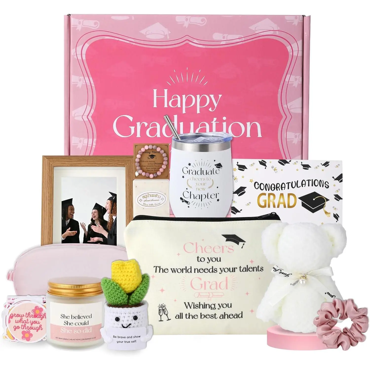 2026 Graduation Gifts for Women Her, College Graduation  Basket, Masters  Congrats Grad  Box, Congratulations Gifts for Graduates Daughter  Sister Nurse Teacher(12 PCS)
