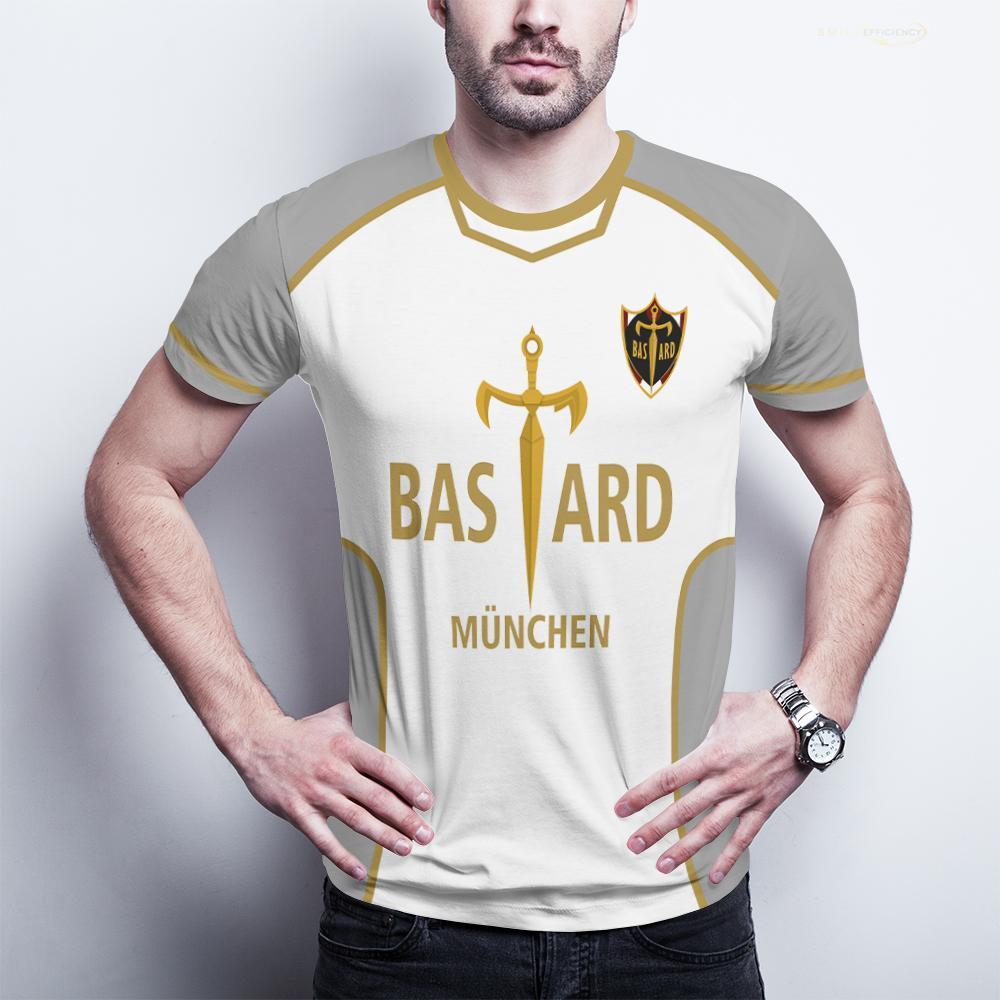 Blue Lock Bastard München Jersey Japanese Anime Kaiser Isagi Cosplay Unisex Football T-shirt Sports Casual Breathable Kid's Tops