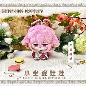 Genshin Impact Plush Doll Al Haitham Kaveh Tighnari Dottore Cyno Venti Diluc Kazuha Pendant Keychain Anime Cosplay Toy Kids Gift