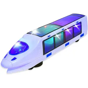 Train Toy – Electric Bump and Go Monorail  Kids with Lights & Music – Battery-Powered Toy Train with 3D Flashing LEDs – STEM Gift  Toddlers Ages 3+ New model