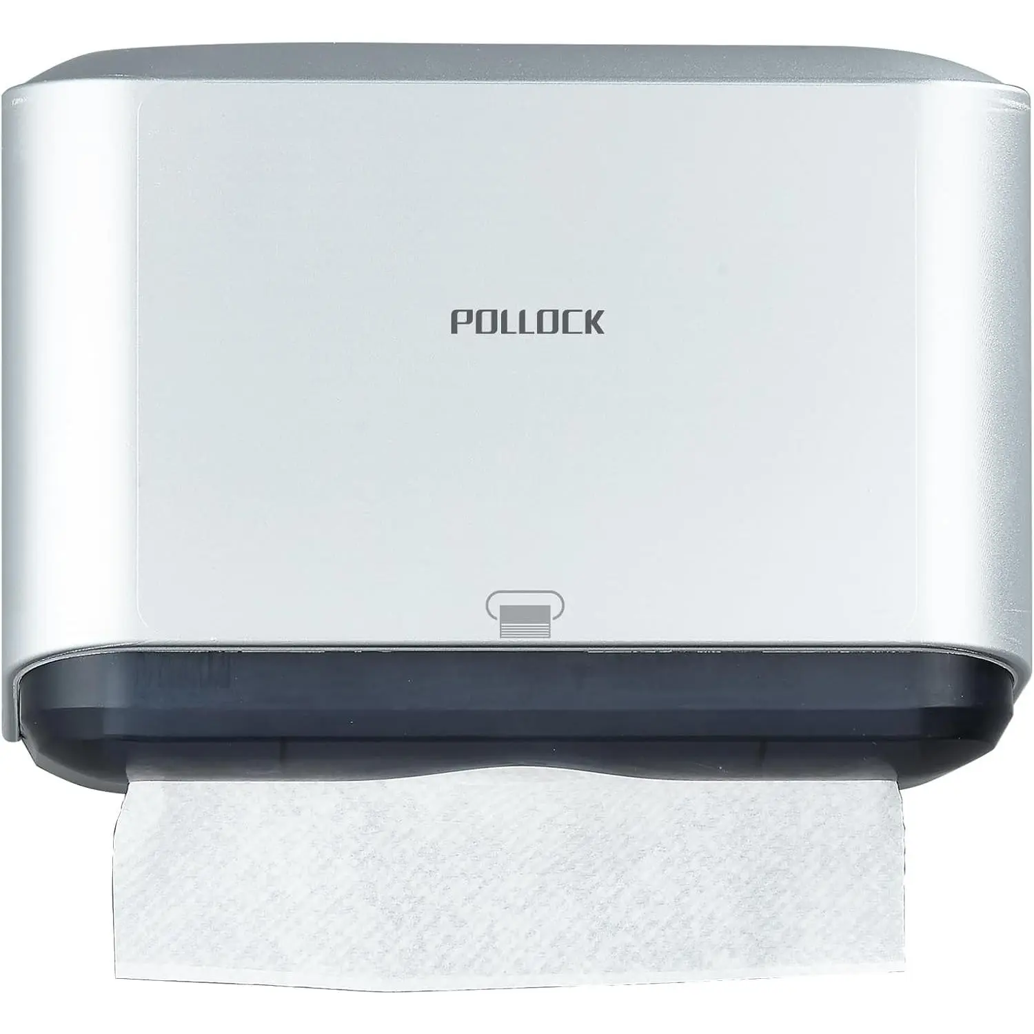 Commercial Paper Towel Dispenser Holder Wall Mount, Multi-fold Trifold C Fold Hand Towel Dispenser, Bathroom Paper Towel Dispenser, Toilet Paper Napkin Holder (Silver-5859)