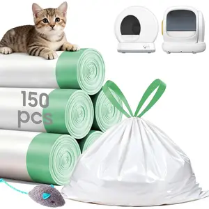 150 Tear-free Count Cat litter bags Liners Only Compatible with MW-SC01 MW-SC02 Meow Self-cleaning Cat Litter Box,Leak-proof 18" x 12.6"