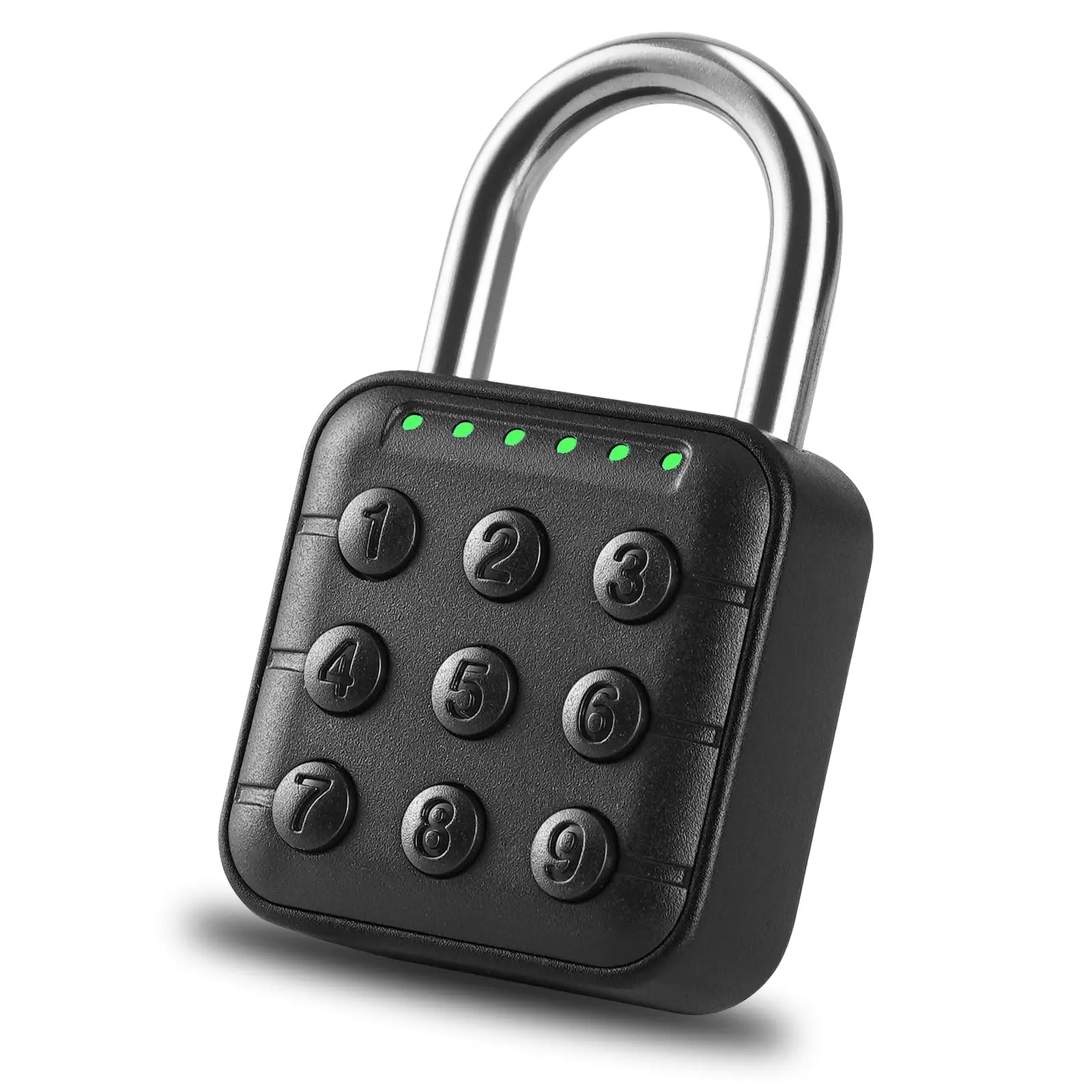 Combination Lock for Locker - 6-Digit Combo Lock Waterproof Smart Padlock for School Gym Lockers, Gates, Fence and Storage Unit (Black) star  key  cats