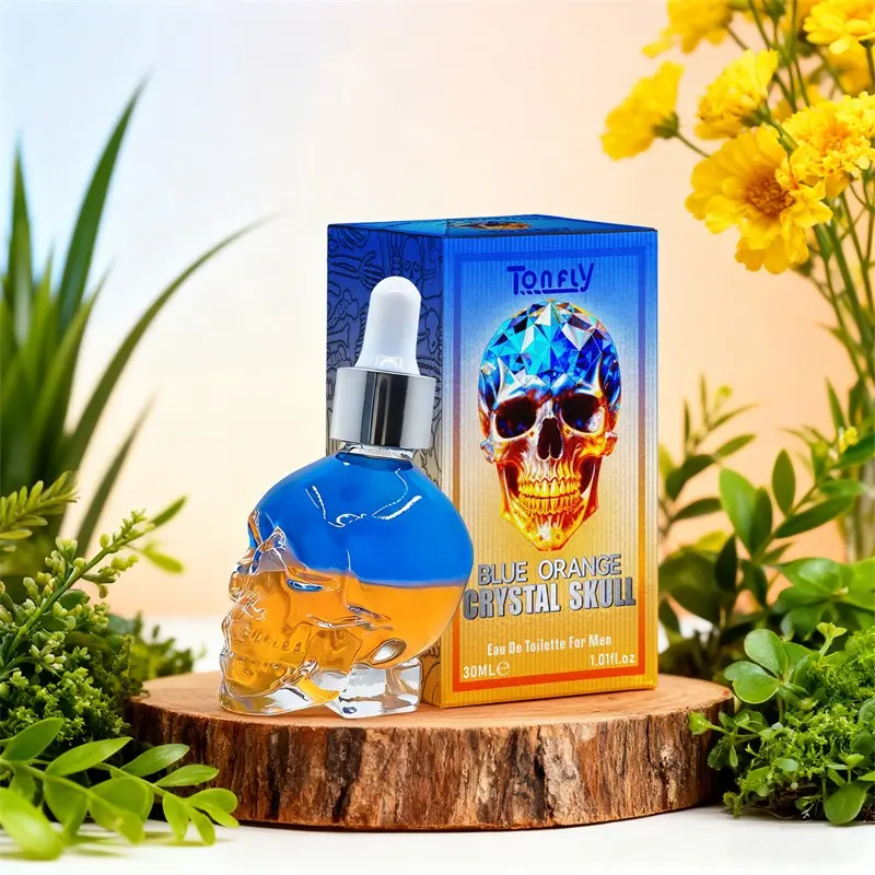 Tonfly Blue Crystal Perfume for Men, 30ML, Alcohol-Free, Non-Toxic, Single Item, Liquid Form, No Allergens, Safe Fragrance