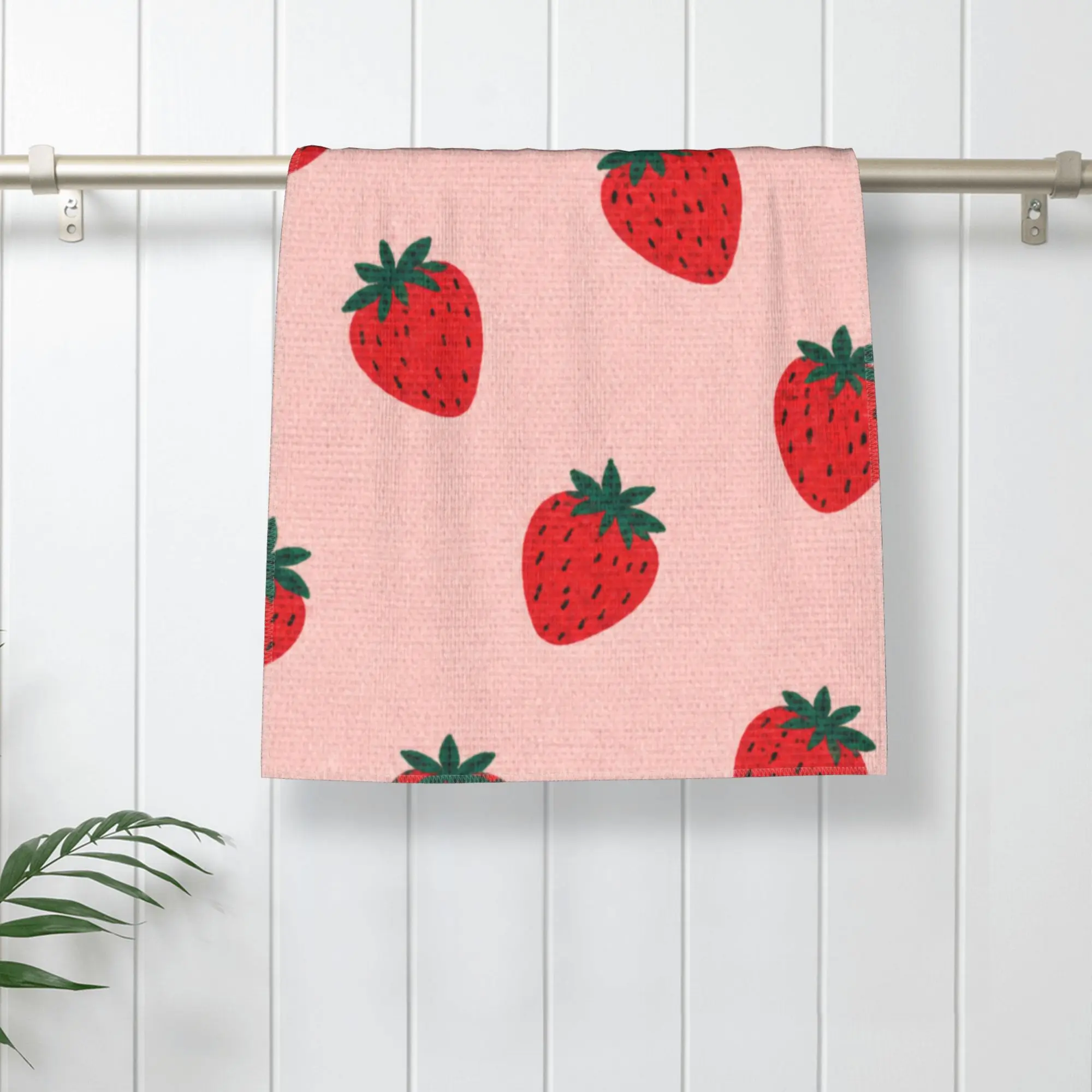 Floral Microfiber Towel 300g, Colorful Folk Art Print, Ultra Soft Absorbent Quick Dry Bath Towel, 35x75cm Multipurpose Small Blanket for Travel & Gym, Skin-Friendly & No Fading