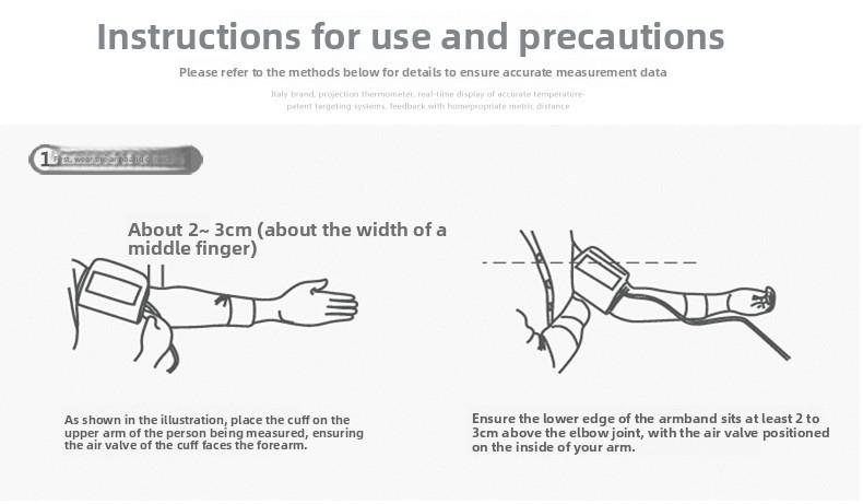 Fully Automatic Upper Arm Blood Pressure Monitor with Heart Rate Detection - Home & Medical Use  Intelligent Voice Broadcast